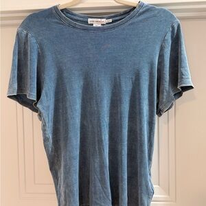 Good American Washed Blue Short Sleeve Tee
